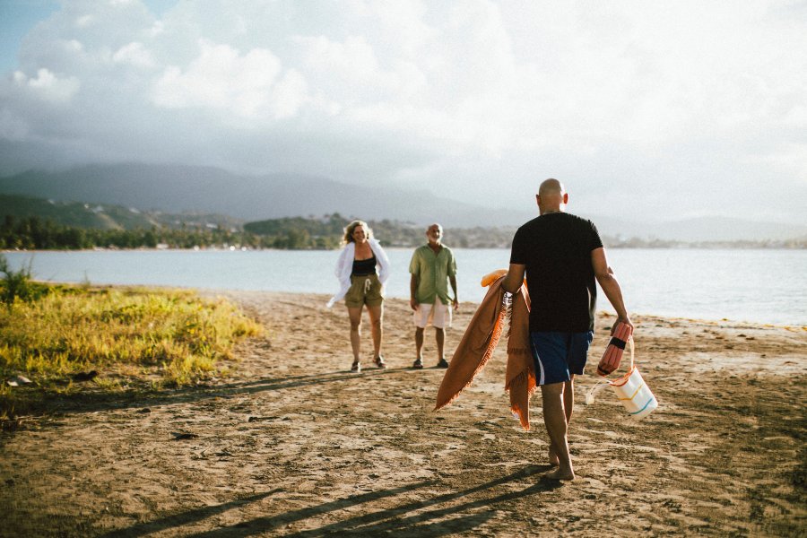 Beach cleanup efforts in Puerto Rico.