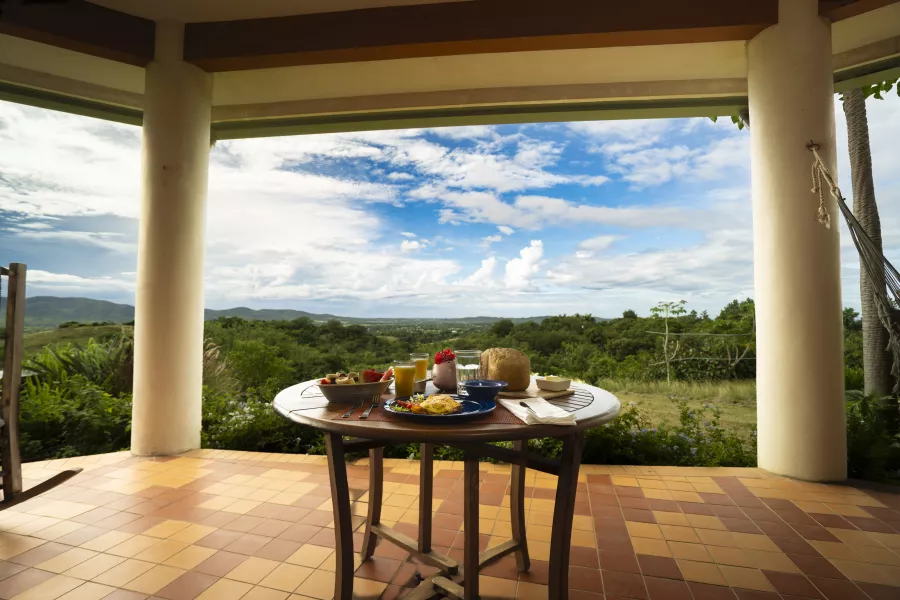 Image of a table with tropical fruits at 4 Casitas in Cabo Rojo Puerto Rico 