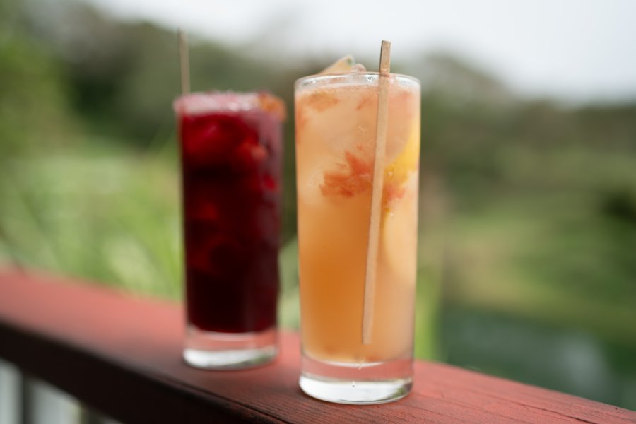 A delicious pair of tropical drinks from BACOA + Fogón located in Juncos, Puerto Rico.