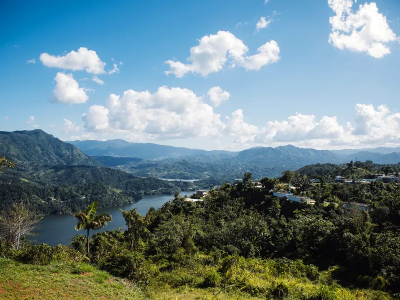 Panoramic view of Utuado.