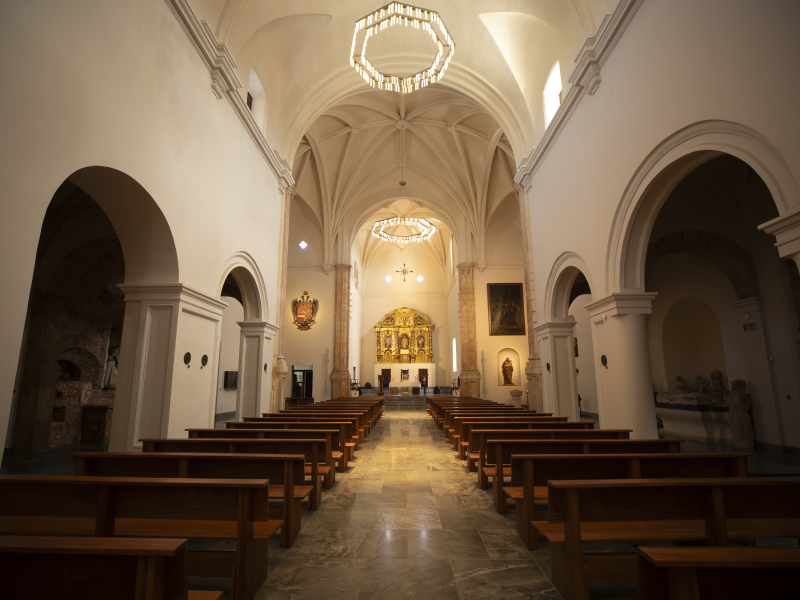 The vaulted ceiling at the Catedral de San Juan in Old San Juan, Puerto Rico.