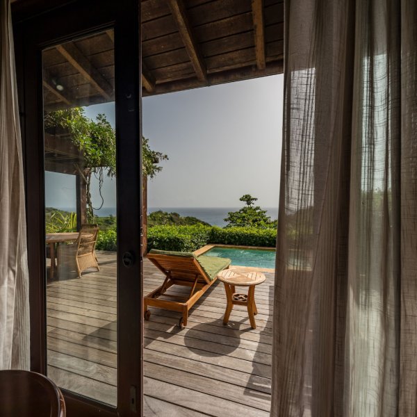 Scenic private pool at Royal Isabela villa overlooking Puerto Rico’s west coast.