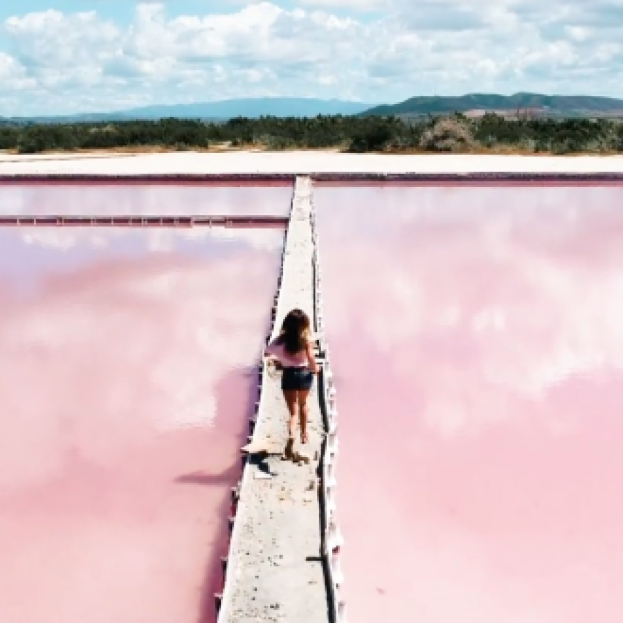 Exploring the pink salt flats, a must-see when looking for what to do in Cabo Rojo